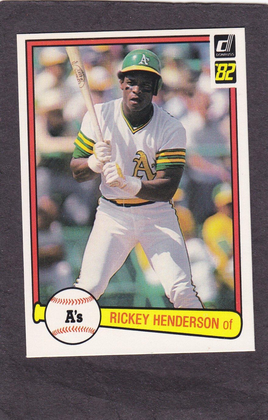 Rickey Henderson 1982 Donruss Oakland A's MINT eBay