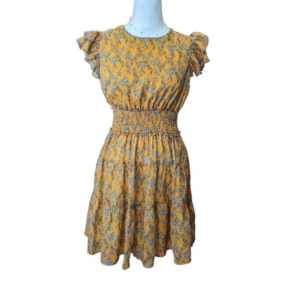 Floral Lips Print Sugar Dress in Size XS-image