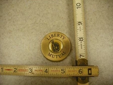 Vintage Solid Brass Liberty Mutual Paper Weight Liberty, Liberty, L..i..b..erty!