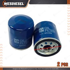 2 x Wesfil Oil Filters fits Alfa Romeo Giulia 2.0L 4Cyl 16V DOHC Petrol WCO68