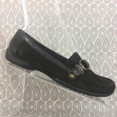 anne klein suede loafers