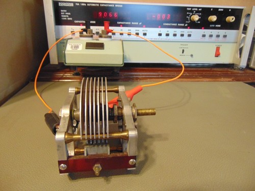 Radio antigua condensador de aire variable vintage de 9 a 252 pf años 20 - Imagen 7 de 8