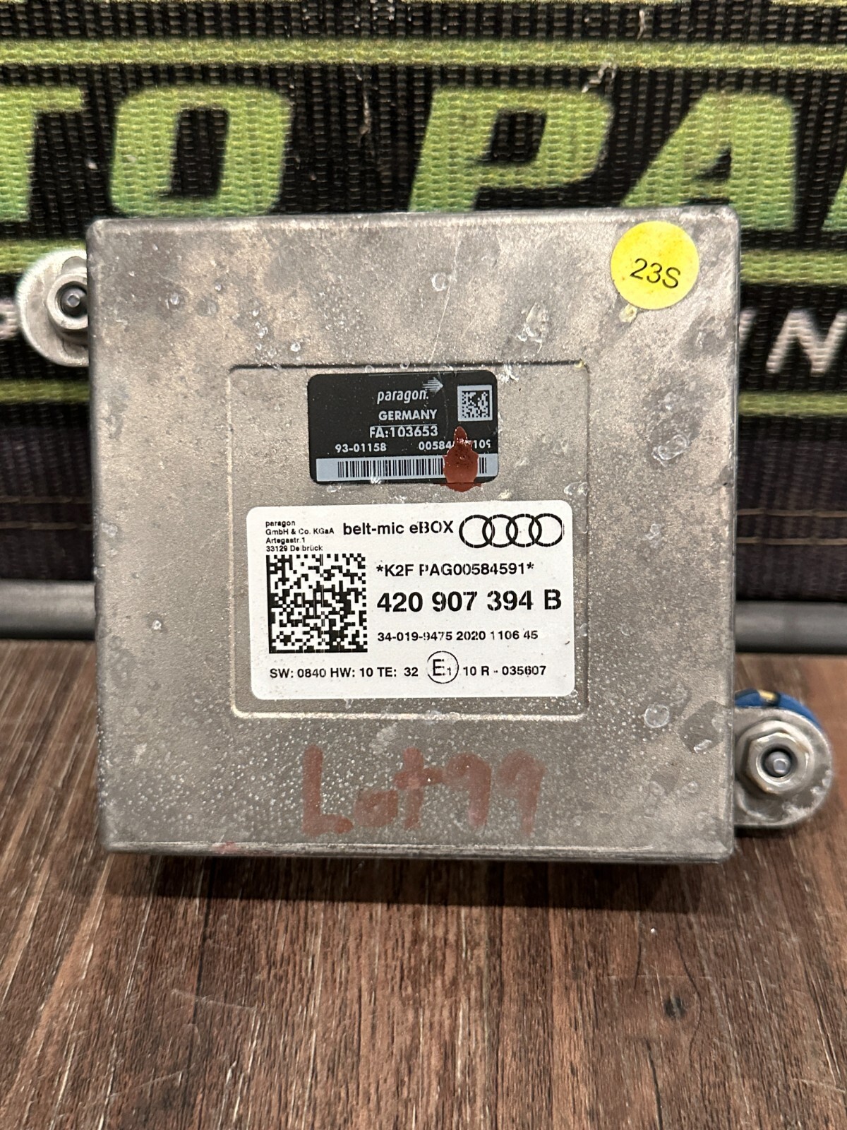 2021 AUDI R8 NAVIGATION CONTROL MODULE OEM 420 907 394 B