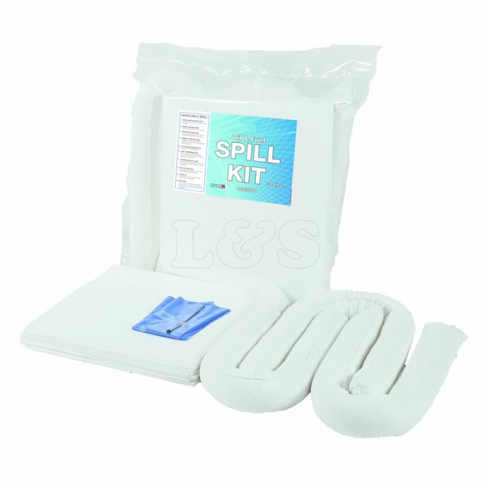 30ltr Oil & Fuel Spill Kit in Break Pack - Pads & Socks for Spill Clean up