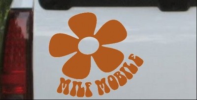 MILF Mobile Car or Truck Window Laptop Decal Sticker