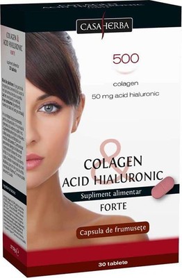 Colagen Si Acid Hialuronic Forte Casa Herba 30 Capsule