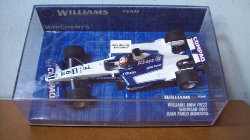 1/43 MINICHAMPS 430 010096 WILLIAMS BMW FW22 SHOWCAR 2001 JUAN PABLO MONTOYA