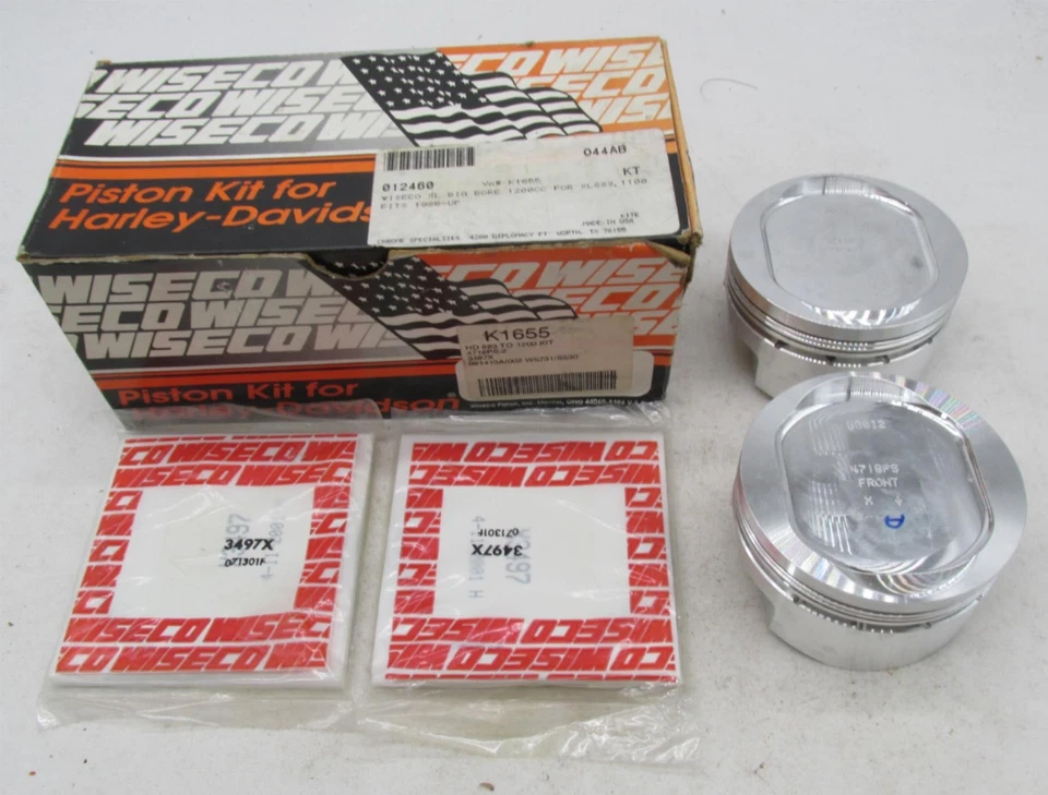Kit de pistón Wiseco Harley-Davidson Sportster 883cc a 1200cc K1655 Foto 2 de 4