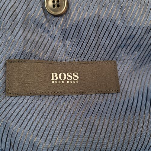 Hugo Boss Jacket Mens 46 Blue Navy Blazer Boss Dress Stylish Casual Comfort - Picture 6 of 9