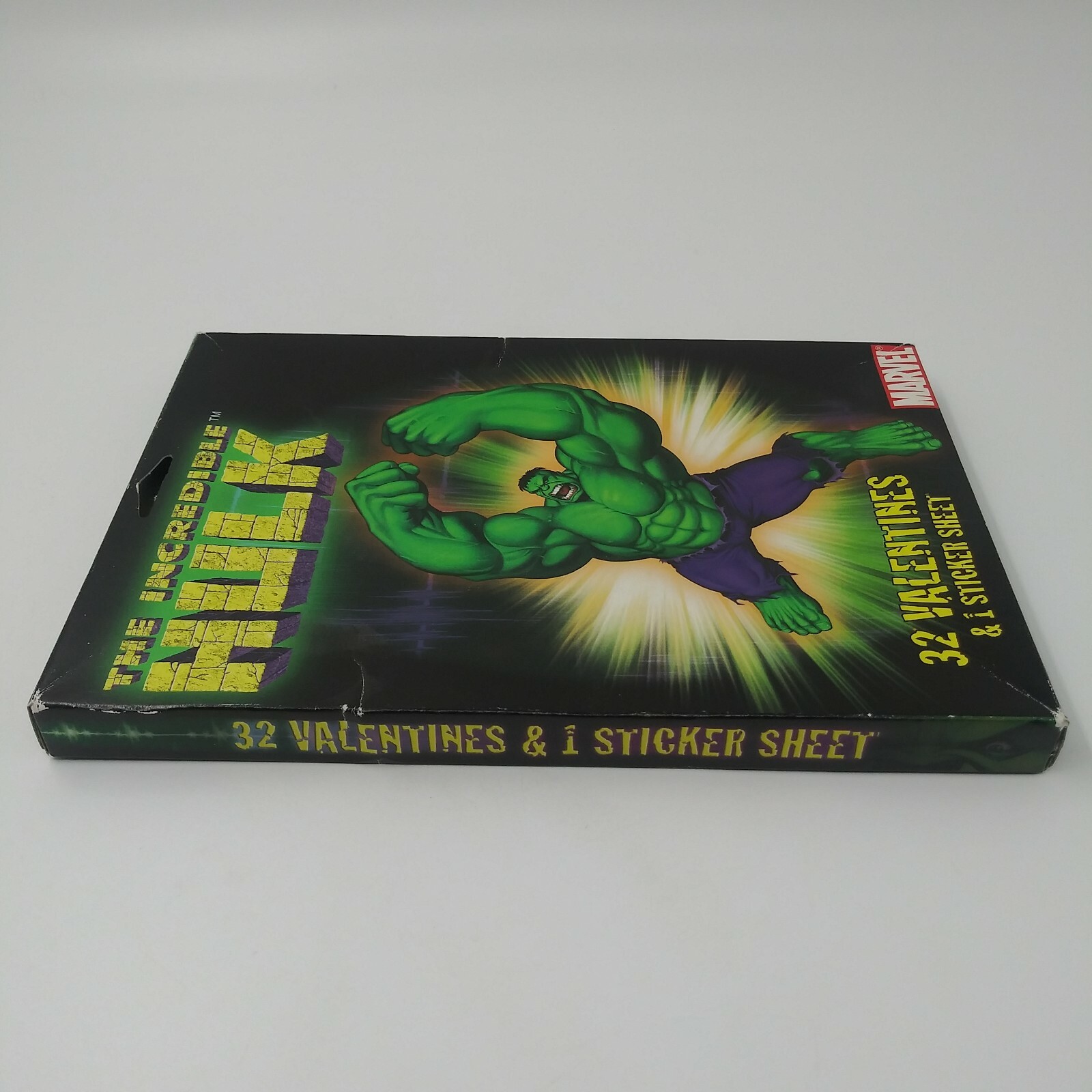 MARVEL Vintage INCREDIBLE HULK CARTOON VALENTINES 2004 Factory Sealed Box  of 32 | eBay