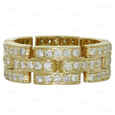 アクセサリー CARTIER MAILLON PANTHERE RING TRIPLE ROW Maillon Panthère ring, triple row, paved