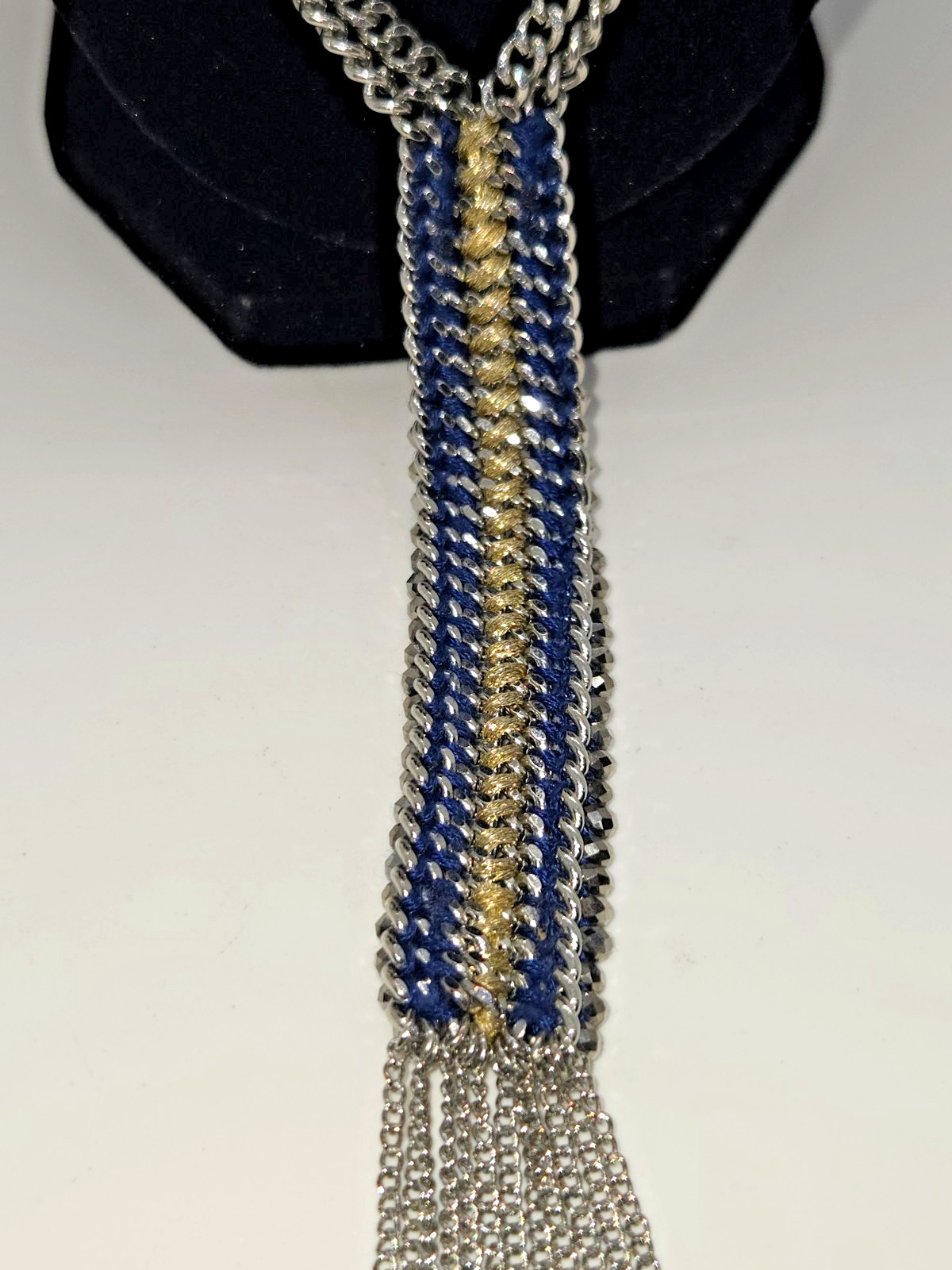 STELLA & DOT MULTI CHAIN  STATEMENT NECKLACE - image 3