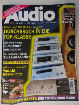AUDIO 3/97, AVAON RADIAN HC,LEVINSON 31.5,PIONEER SP D 07,MARANTZ DP 870,I.Q 888