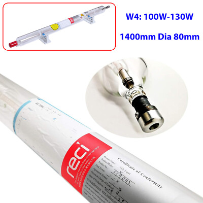 RECI CO2 Laser Tube 100W-130W W4 S4 Water Cooling for CNC Laser Engraver Cutting
