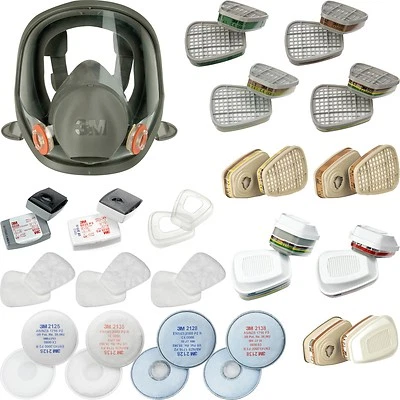 3M Vollmaske Atemschutzmaske Maske Atemschutz Gasmaske Lackiermaske Staubmaske