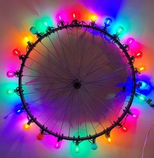 Garden String Festoon Lights Outdoor - 15- 60m Lights Mains Powered Coloured RGB