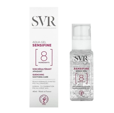SVR Sensifine Aqua-Gel 8 -normal to combo skin-  1.4oz / 40ml EXP 11/2026