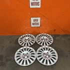 Fiat Punto Wheel Hub Cap Trims Set 15" 15 inch Caps 2005-2018 Ref 406