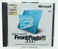 Microsoft FrontPage 2000 CD-ROM Upgrade w/ Product Key Two CD Set