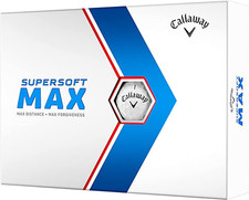 Callaway Golf 2023 Supersoft MAX Golf Balls 12-Pack, White