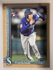 2025 Topps Update Rhylan Thomas #US196 Gold /2025 Seattle Mariners