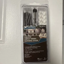 Veranda Collated Cortex Hidden Fastening System, Facia, Wood Deck, PVC screws