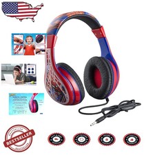 Spiderman Kids Headphones, Adjustable, Stereo Sound, Volume Control, 3.5mm Jack