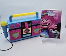eKids Trolls World Tour Sing Along Karaoke Boombox Toy Microphone  Trolls DVD