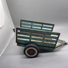 Vtg. 1961 Tonka Farm Stake Trailer-Blue Green Pressed Steel