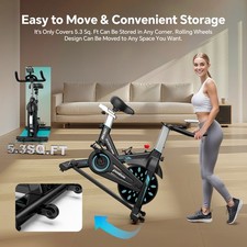 Indoor Exercise Bike Stationary Bike Bicycle Cycling Home Cardio Workout Bike 8