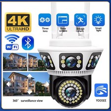 6MP Three Lens WiFi Security IP Camera Outdoor PTZ CCTV Video Cam Night Vision