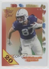 2021 Wild Card Nationals 20 Stripe Red 4/10 Pat Freiermuth Rookie RC 0h1. rookie card picture