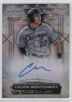 2022 Bowman Sterling Prospect Refractor 49/150 Colson Montgomery #PA-CM Auto 1j2