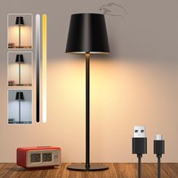 LED Dimmbar Tischlampe Kabellos, Touch Wiederaufladbar Akku Tischleuchte |