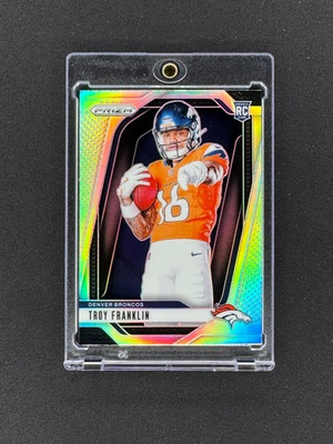 #ad 2024 Panini Troy Franklin Silver Prizm Variation Rookie #39 FREE SHIP $3.99