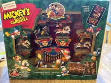 Mr Christmas Disney Mickeys Holiday Carousel Music Lights 1993 Vtg