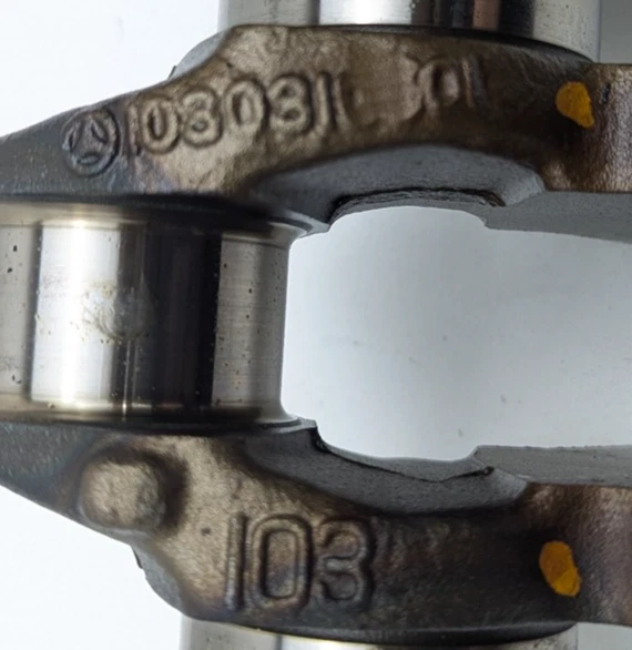 Mercedes R129 300SL 300CE M104 1990-1993 motor cigüeñal cigüeñal fabricante de equipos originales Foto 2 de 4