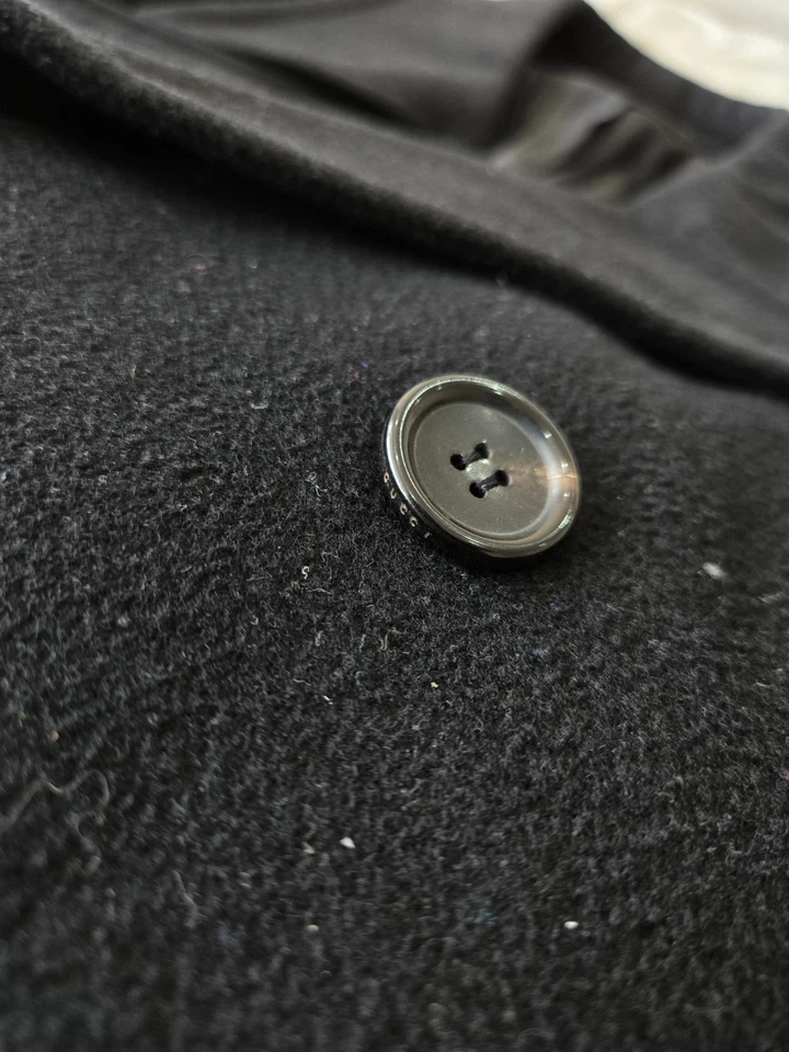 Gucci Black Wool Double Breasted Coat - Image 3 of 4