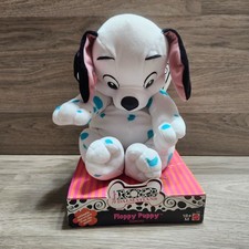 RARE Disney Plush Puppy Dog Domino Blue Spots Mattel 17" 101 102 Dalmatians