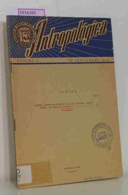 Datos Antropologicos de los Indios Kunuhana. (=Antropologica No. 8). de Civrieux