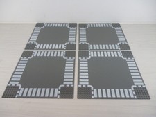 Lego Base Plates dark grey 32 x 32 Road Home  4 Of As Pictured Cross Walk