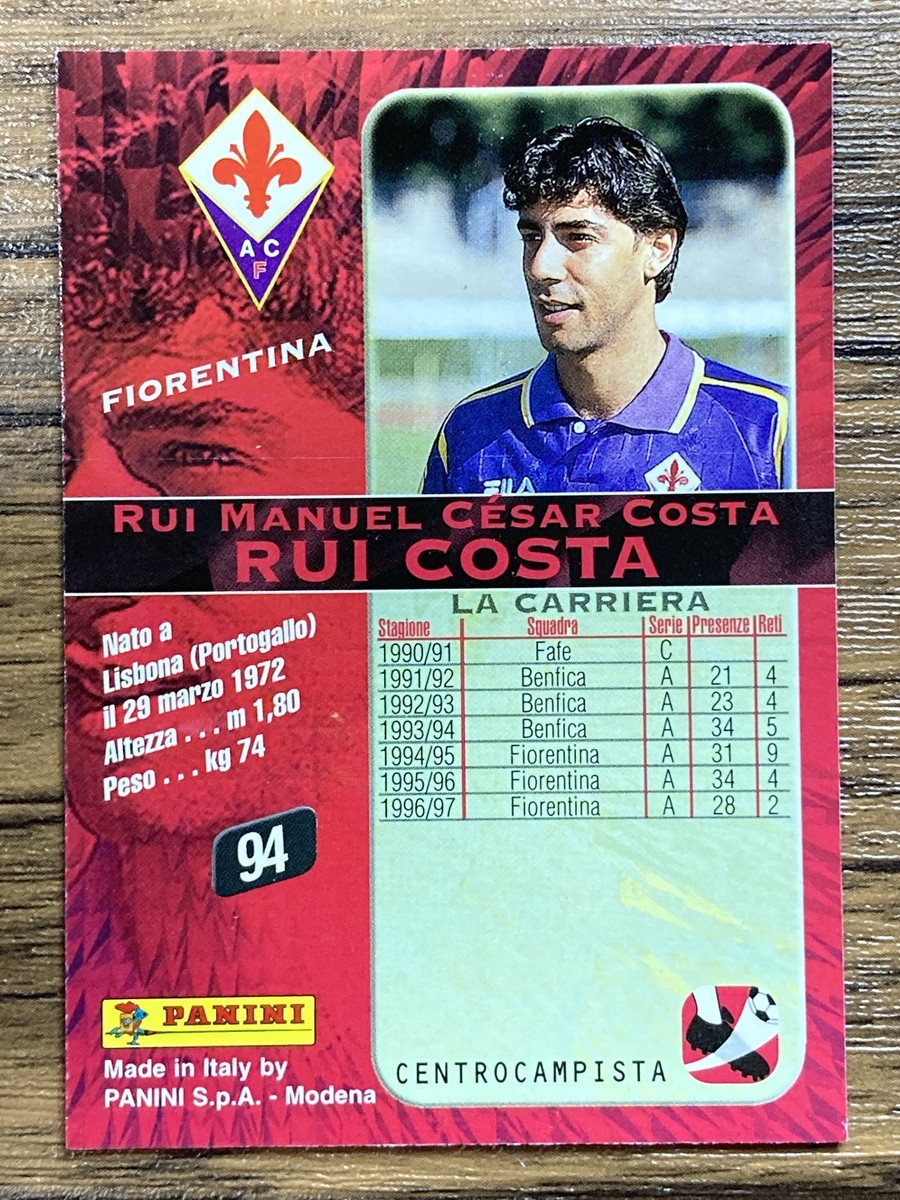 Panini Card Calcio 98 1998 Serie A #94 Rui Costa Fiorentina | eBay