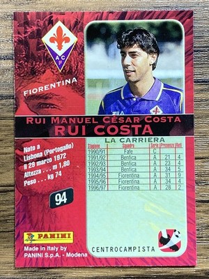 Panini Card Calcio 98 1998 Serie A #94 Rui Costa Fiorentina | eBay