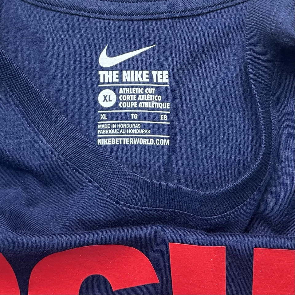 Used Nike Fight With Ole Miss Rebels Short Sleeve Navy Shirt Size XL - Image 4 of 4