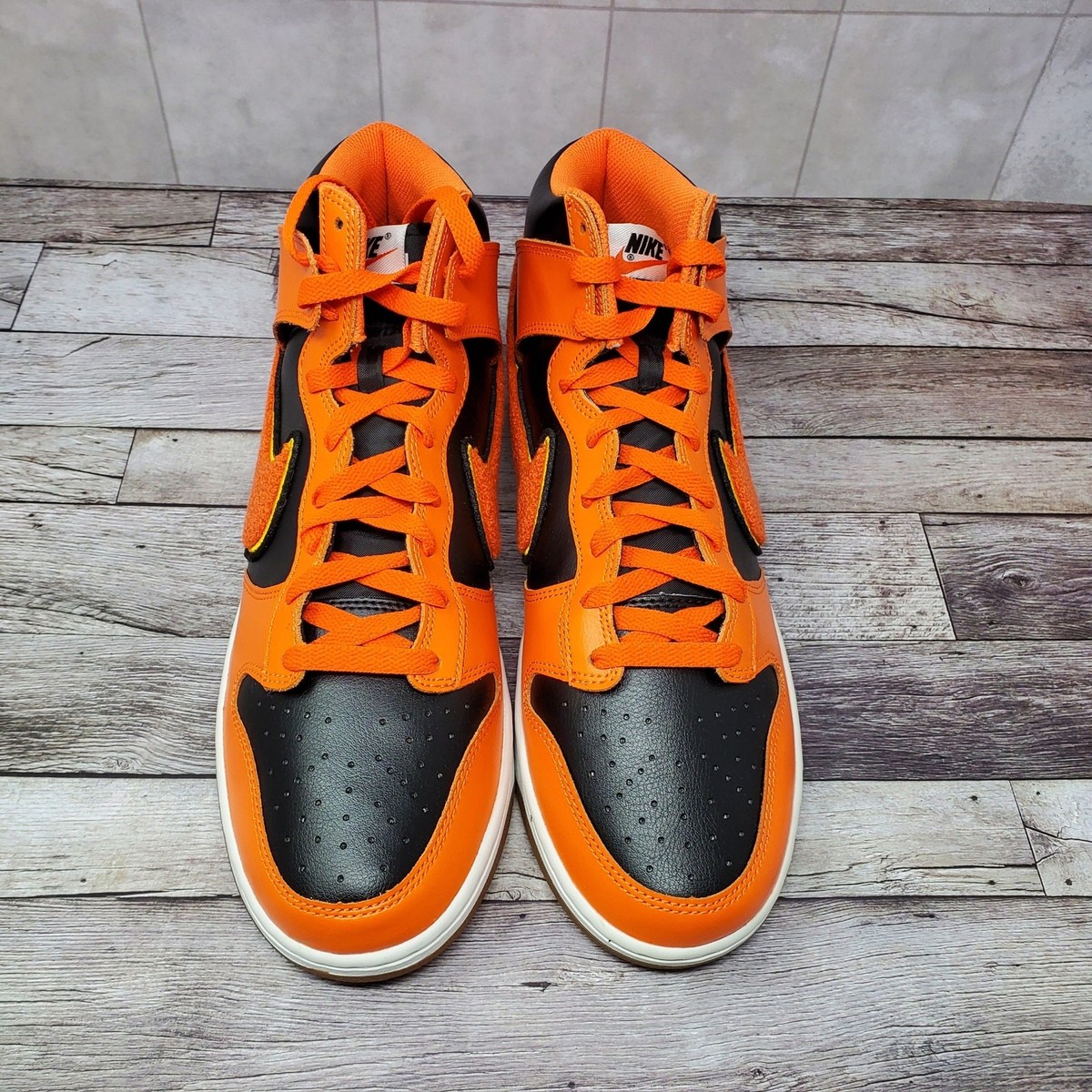 Nike Dunk High Retro University Black Safety Orange DR8805 002