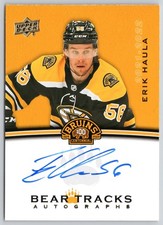 ERIK HAULA 2023-24 UD BOSTON BRUINS CENTENNIAL BEAR TRACKS AUTOS #BT-EH    95816