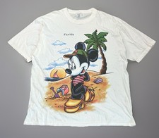 Vintage 90s Disney Minnie Mouse Beach Big Graphic T-Shirt Fits Size XXL Florida