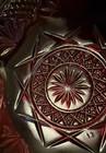 Vintage Red Glass Divided Plate - France - 10 inch — photo 5
