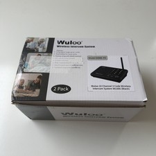 Wuloo Wireless Intercom System W666-P2 2 Pack Black