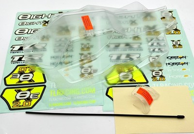 Losi 8IGHT-X/E 2.0 Buggy - Clear Body (rollcage, panels, spare tire TLR04012